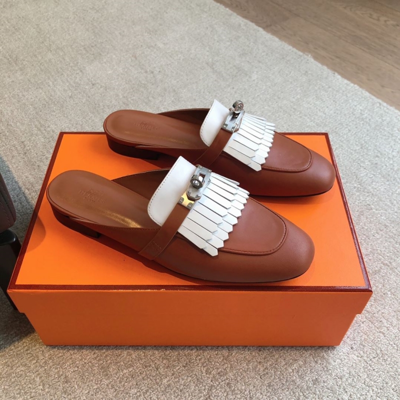 H**mes leather shoes